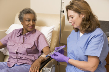 Nurse Giving Patient Injection