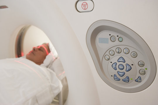 Patient Having A Computerized Axial Tomography (CAT) Scan