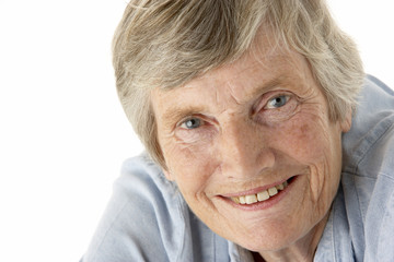 Portrait of senior woman smiling at the camera