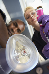 Personal perspective of paramedics administering oxygen