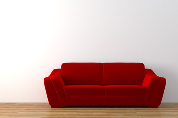 Modern interior with sofa