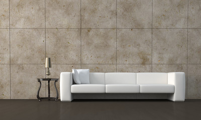 Naklejka na ściany i meble Modern interior with sofa