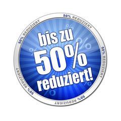 button 50% reduziert