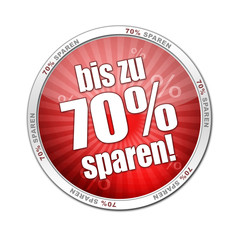 Button bis zu 70% Sparen