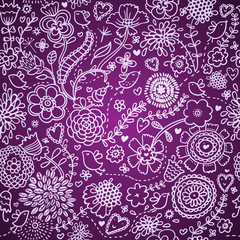 seamless floral pattern in vector