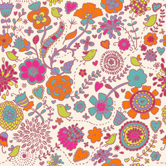 Colorful seamless pattern - vector illustration