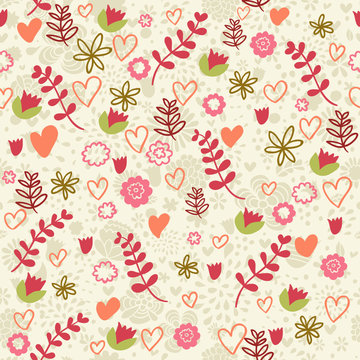 cool romantic pattern in vector