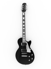 Black rock guitar