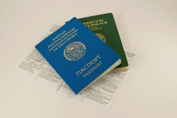 Passport of Kyrgyzstan and Uzbekistan