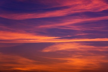 Ciel crépusculaire