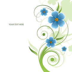 Abstract floral background with place for your text