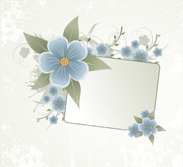 old floral frame for text