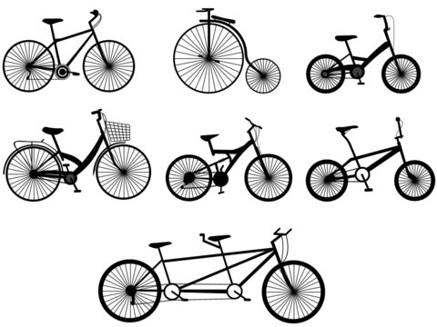 bicycle vector illustrations