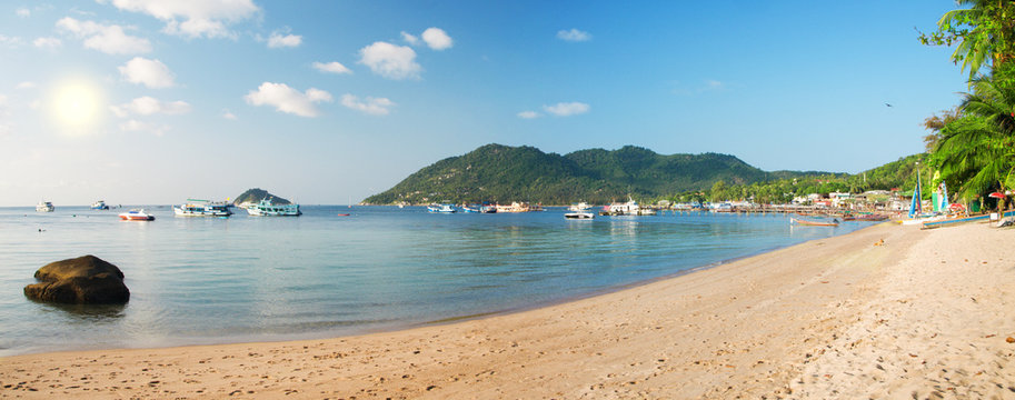 panoramic beach. Koh tao island. Thailand