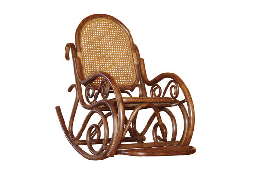 Rocking chair isolated 1.