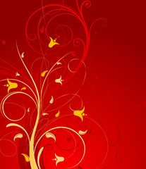 Floral abstraction for design.