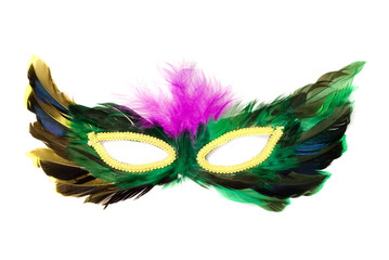 Isolated Feather Mask