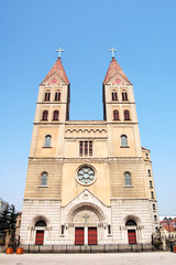 Fototapeta na wymiar Qingdao Catholic Church
