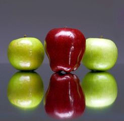 Three apples