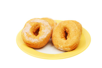 Dough-nuts on a plate