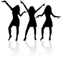 Fototapeta premium Fashion Women silhouette 2