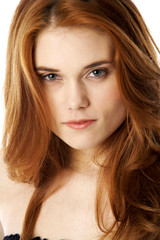 Naklejka premium Sexy red head