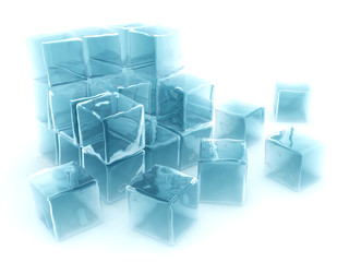 Obraz premium Ice cubes