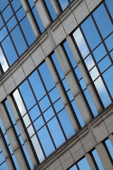 Office building windows