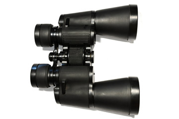 Short black binoculars