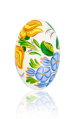 Easter egg with floral decoration