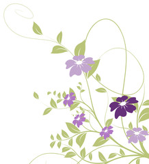 ecteur série - fleur - paysage nature vectoriel au printemps