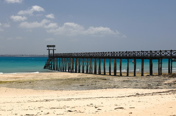 Entrance to Changuu island - paradise island near Zanzibar
