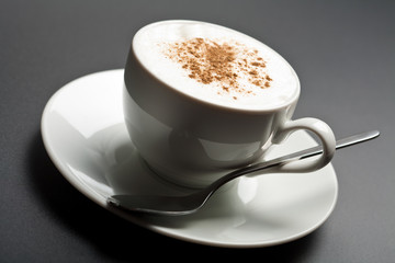 white cup of cappuccino