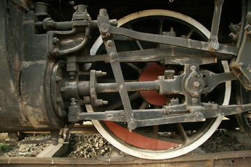 Fototapeta premium Old train on the platform