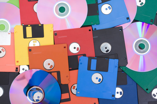 floppy and compact disk