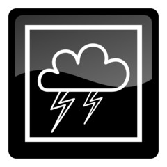 weather forecast icon - lightning