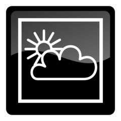 weather forecast icon - cloudy and sunny