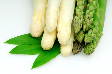 Bleich- und Grünspargel mit Bärlauch 124