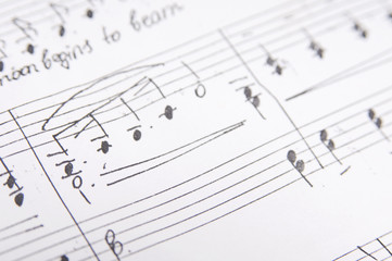 sheet music