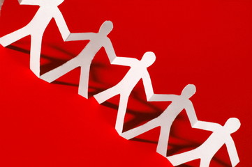 teamwork of paper team