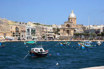Fototapeta na wymiar Kalkara Creek, Grand harbour, Malta