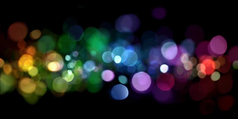 Gardinen Abstract colorful lights © Leigh Prather