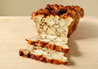 Cinnamon Bread on a Cutting Board