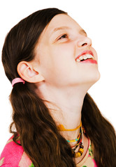 Close-Up Of A Girl Smiling