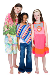 Obraz premium Three Girls Smiling Together
