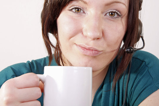Kaffeepause im Call-Center