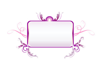 Violet decorative frame