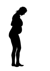 donna incinta vettoriale