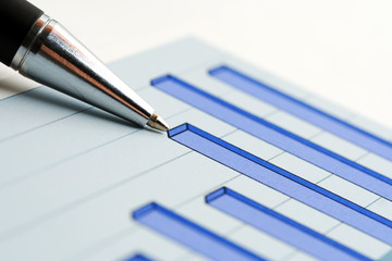 Stock market graphs.