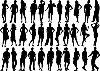 human figures, vector of high quality
